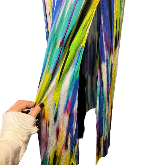 Milly Brushstroke Print Racerback Maxi - Picture 3 of 7